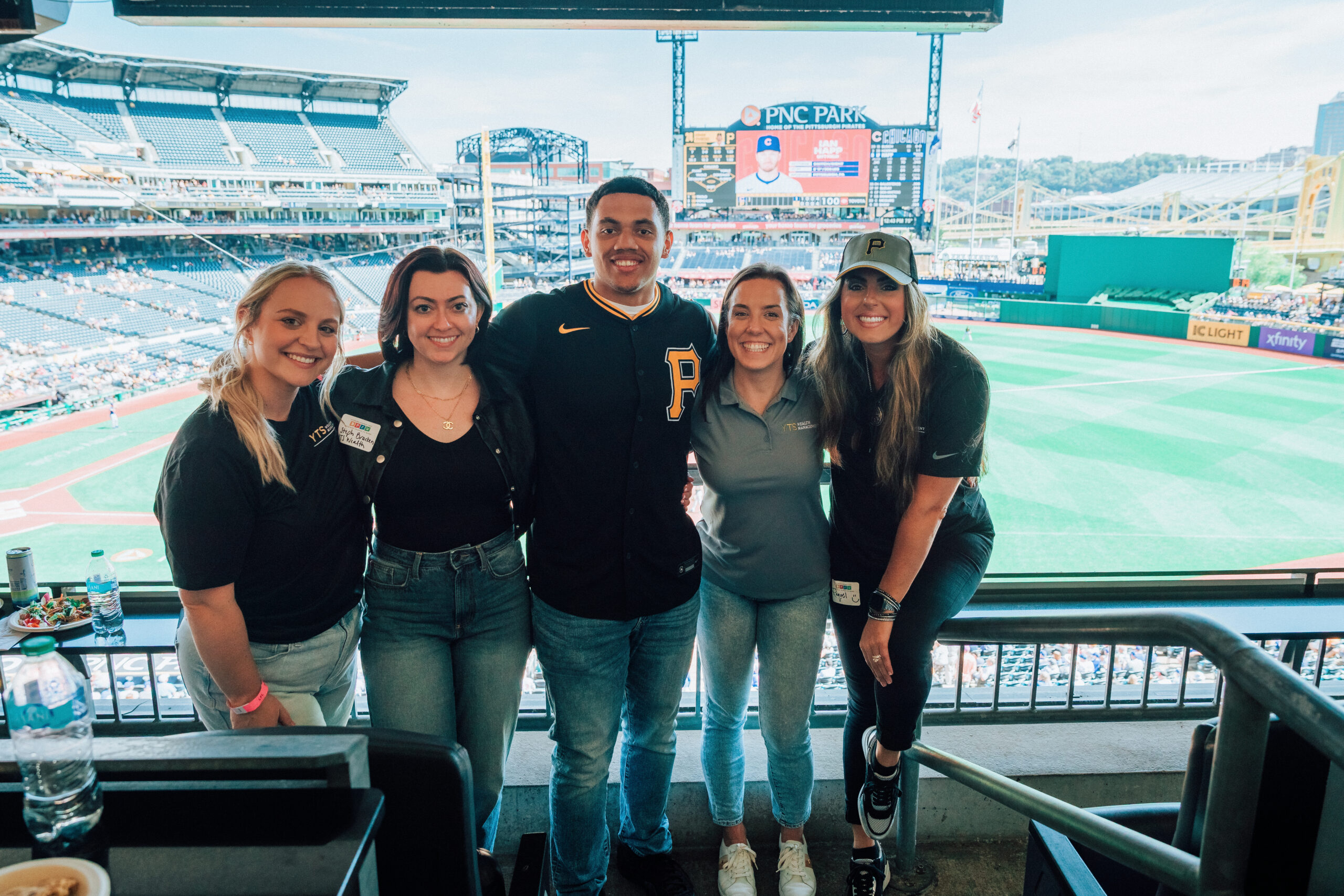 members of the YTS team and the PNC Park Pittsburgh Best Places to Work Celebration
